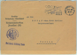 68265 - GERMANY - POSTAL HISTORY - SPECIAL POSTMARK On COVER - 19.5.1936, Olympic Games, Frankfurt - Sommer 1936: Berlin