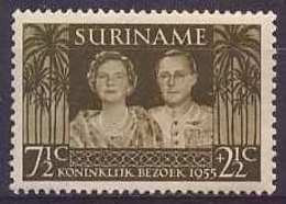 Suriname NVPH Nr 324 Ongebruikt/MH Bezoek Koningin Juliana En Prins Bernhard 1955 - Surinam ... - 1975