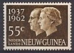 Nederlands Nieuw Guinea NVPH Nr 75 Ongebruikt/MH Zilveren Huwelijksfeest Bernhard En Juliana 1962 - Nederlands Nieuw-Guinea