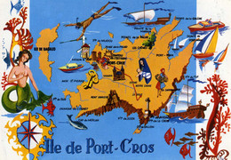 ILE DE PORT-CROS ( Var)  Plan Touristique - Sonstige Gemeinden