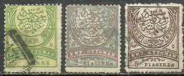 Turkey; 1888 Crescent Postage Stamps - Oblitérés