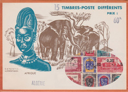 FRANCE - POCHETTE DE TIMBRES DEBUT DES ANNEES 60 - TIMBRES NON VERIFIES PLUTOT POUR LA JOLIE PRESENTATION - Brieven En Documenten