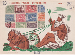 FRANCE - POCHETTE DE TIMBRES DEBUT DES ANNEES 60 - TIMBRES NON VERIFIES PLUTOT POUR LA JOLIE PRESENTATION - Lettres & Documents