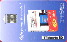Télécarte Réf Pho 0774 (1997) - Thème Livres - Dictionnaire Hachette 98 (Recto-Verso) - Cultura