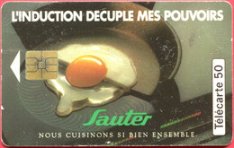 Télécarte Réf Pho 0393 (1993) - Thème Aliments - Table à Induction ''Sauter'' (Recto-Verso) - Alimentation