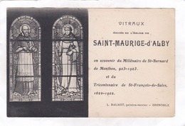 CPA : VITRAUX  Erigés En L'Eglise De  SAINT-MAURICE-d'ALBY En Souvenir Du Millénaire De St-Bernard De Menthon - Alby-sur-Cheran
