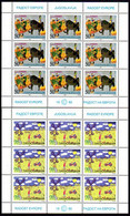 YUGOSLAVIA 1985 Joy Of Europe Children's Meeting Sheetlets MNH / **.  Michel 2126-27 - Blocs-feuillets