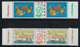 Benin YT 448A & 449A Paire Vignette  " Philexafrique " 1979 Neuf** BDF - Benin – Dahomey (1960-...)