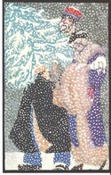 Paar Zur Weihnachtszeit Im Schneetreiben, Künstler Unbekannt, Wiener Werkstätte Nr. 901, Repro 1996, Müller Kolf Wien - Non Classés