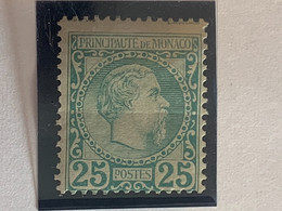 MONACO - N° 6 * - Prince Charles III -1885  Charnière + Pli Sinon 1er Choix - Unused Stamps