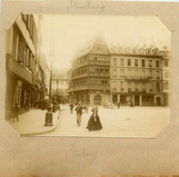 Strasbourg * Place * Photo Ancienne Albuminée Circa 1890/1900 - Strasbourg