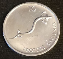 SLOVENIE - SLOVENIA - 10 STOTINOV 1992 - KM 7 - ( Salamandre - Proteus Anguinus ) - Slovénie