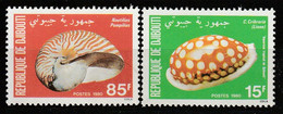 DJIBOUTI - N°521/2 ** (1980) Coquillages - Dschibuti (1977-...)