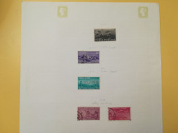 PAGINA PAGE ALBUM INDIA 1953 ATTACCATI PAGE WITH STAMPS COLLEZIONI LOTTO LOT LOTS - Collections, Lots & Series