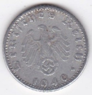 50 Reichspfennig 1940 G KARLSRUHE, En Aluminium, KM# 96 - 50 Reichspfennig