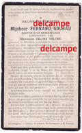 Oorlog Guerre Fernand Goubau Messines Luitenant Militair Dokter Gesneuveld Te Neuville-Sous-Montreuil / France 1918 - Imágenes Religiosas