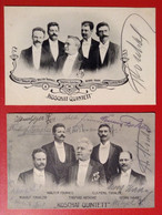AK Koschat Quintett Mit Unterschriften 2 AK Halle Saale 1906 Magdeburg - Cabaret