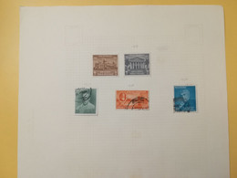 PAGINA PAGE ALBUM INDIA 1955 ATTACCATI PAGE WITH STAMPS COLLEZIONI LOTTO LOT LOTS - Collections, Lots & Series