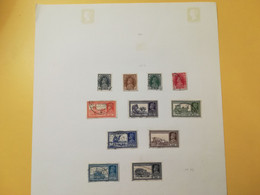 PAGINA PAGE ALBUM INDIA 1937 KING ATTACCATI PAGE WITH STAMPS COLLEZIONI LOTTO LOT LOTS - Verzamelingen & Reeksen