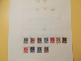 PAGINA PAGE ALBUM INDIA 1939 SERVIZIO SERVICE KING ATTACCATI PAGE WITH STAMPS COLLEZIONI LOTTO LOT LOTS - Collections, Lots & Séries