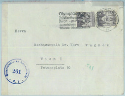 68272 - GERMANY - POSTAL HISTORY - SPECIAL POSTMARK On COVER - 1.5.1951, Winter Olympic Games - Winter 1952: Oslo