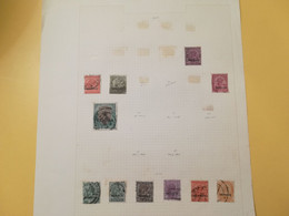 PAGINA PAGE ALBUM INDIA 1926 SERVIZIO SERVICE KING ATTACCATI PAGE WITH STAMPS COLLEZIONI LOTTO LOT LOTS - Lots & Serien