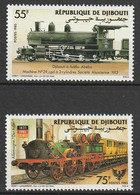 DJIBOUTI - N°603/4 ** (1985) Trains - Dschibuti (1977-...)