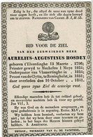 ELVERDINGE / VLAMERTINGE / DE CLYTTE RENINGELST -  E.H. Aurelius HOSDEY, Priester - °1796  En  +1841 - Imágenes Religiosas