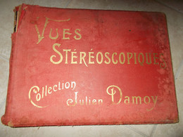 Ancien Album Vide Vues Stéréoscopiques Collection Julien Damoy Fin Xix Eme Napoleon 3 1900 - Albums, Binders & Pages