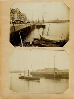Le Havre * 2 Grandes Photos Ancienne Albuminée Circa 1890/1900 * Bateaux Port Quais - Non Classés
