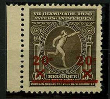 België 186-V ** - Olympiade - Punt Onder Linker C Lager - Point Sous Le C De Gauche Descendu - Errors (Catalogue COB)