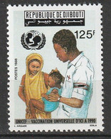 DJIBOUTI - N°642 ** (1988) Vaccination - Dschibuti (1977-...)