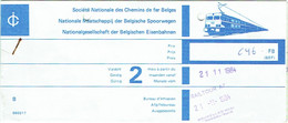 Billet/Ticket. Société Des Chemins De Fer Belges. S.N.C.B. Bruxelles-Paris-Bruxelles. 1984. - Europe