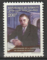 DJIBOUTI - N°670 ** (1990) Charles De Gaulle - Dschibuti (1977-...)