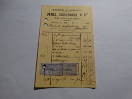 Timbres Fiscaux Sur Document .27/09/1926 - Documenten