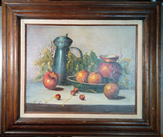 Nature Morte: Cruche, Fruit, Bol, Vase/ Still Life: Jug, Fruit, Bowl, Vase, Sebastian - Olii