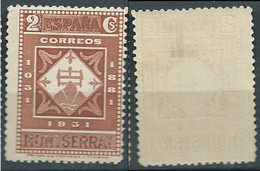 ESPAGNE SPANIEN SPAIN ESPAÑA 1931 MONTSERRAT 2 CENTS CHEHENISH RED MNH ED 637 YT 474 MI 599 SG 714 SC 502 - Nuevos