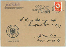 68280 - GERMANY - POSTAL HISTORY - SPECIAL POSTMARK On COVER - 29.6.1936 Olympic Games, Berlin Pp - Sommer 1936: Berlin