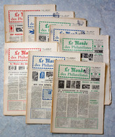Lot De 23 Numéros  REVUE LE MONDE DES PHILATELISTES (1965-1972) - TBE (voir 5 Scans)  / Philatélie Timbres Etudes  4 - Francés (hasta 1940)
