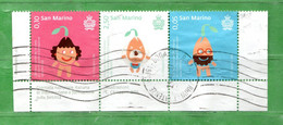 S.Marino °  2016 - Giornata Della Fertilità.  Trittico. Usato. - Used Stamps