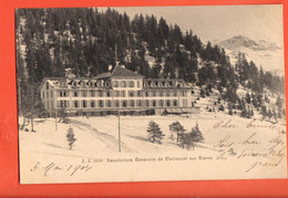 NAC-06 Crans-Montana,  Sanatorium Genevois Clairmont. Dos Simple.Circulé En 1904 Jullien 5120 - Crans-Montana
