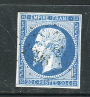 Superbe N° 14A - Cachet PC 1296 ( La Flotte - Charente-Inférieure ) - 1853-1860 Napoleon III
