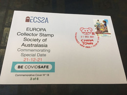 (1 E 32) Australia - Special DATE - 21-12-21 (cancelled 21-12-2021) With COVID-19 Stamp (today!) - Sonstige & Ohne Zuordnung