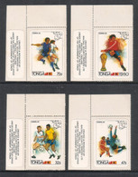 Tonga 1982 World Cup Football - Soccer Specimen Set - Tonga (1970-...)