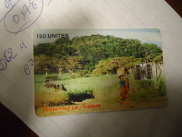 MALAGASY  MADAGASCAR USED CARD  NATURE COW WOMENS 2 SCAN - Madagascar