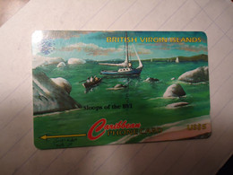 VIRGIN ISLANDS  USED CARDS  BOATS  CULTURAL HERITAGE  BVI  2 SCAN - Maagdeneilanden