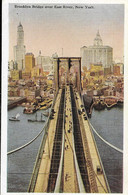 NEW YORK - Brooklyn Bridge Over East River - Puentes Y Túneles