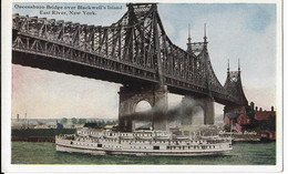 NEW YORK - Queenboro Bridge Over Blackwell's Island - East River - Bruggen En Tunnels