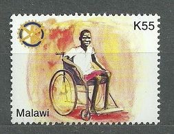 Malawi, 2005 (#782d), 100th An. Of Rotary International, Handicapped, Hospital, Wheelchair - 1v Single - Rotary, Lions Club