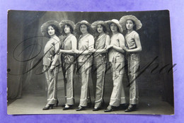 RPPC Carte Photo Lady Sixtet   Circus Cirque - Attraction? Cabaret ? Unknow -a Indentifier AANL?E - Künstler